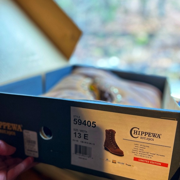 -NWT- CHIPPEWA SUPER DNA 9" WATERPROOF STEEL TOE INSULATED LOGGERS - Picture 7 of 10